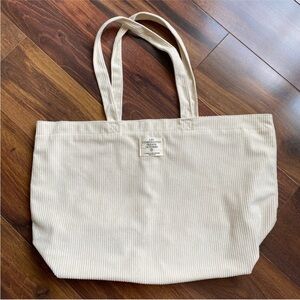 Sezane Beige corduroy Tote Bag
